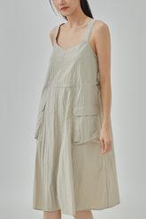 Nyx Utility Drawstring Midi Dress